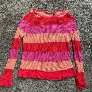 Multicolor crochet sweater